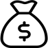 Icon of a moneybag with the dollar sign.